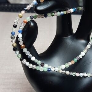 3mm Faceted Multi Gem Stone 15in Strand #2